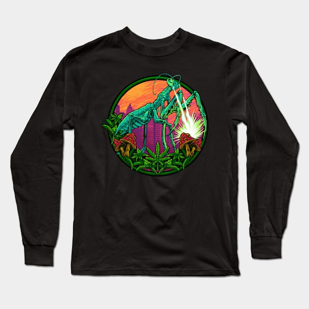 Magic Mantis Long Sleeve T-Shirt by TerpeneTom